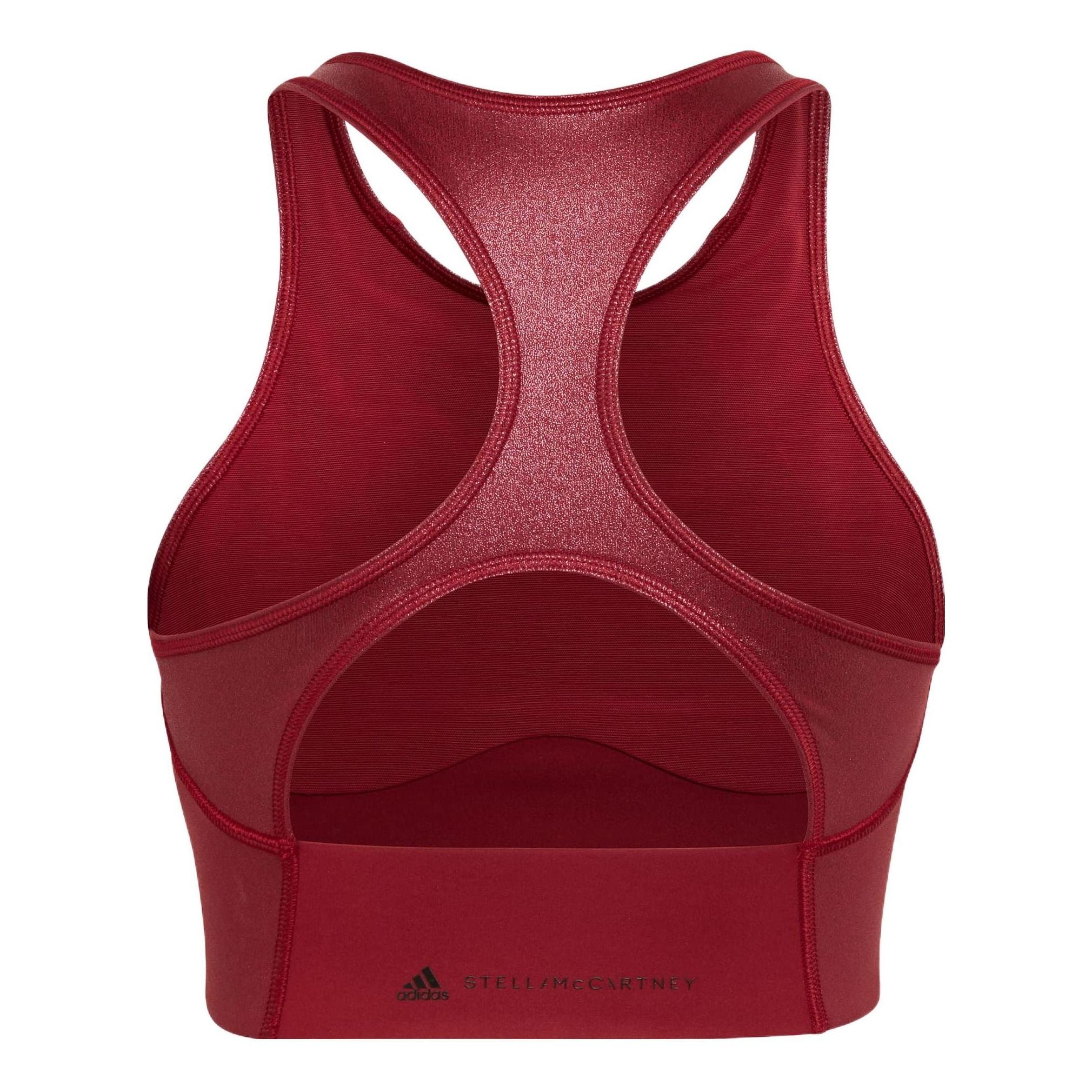 Топ (WMNS) adidas by Stella McCartney Shiny Training Crop Top 'Copper' — фото 2