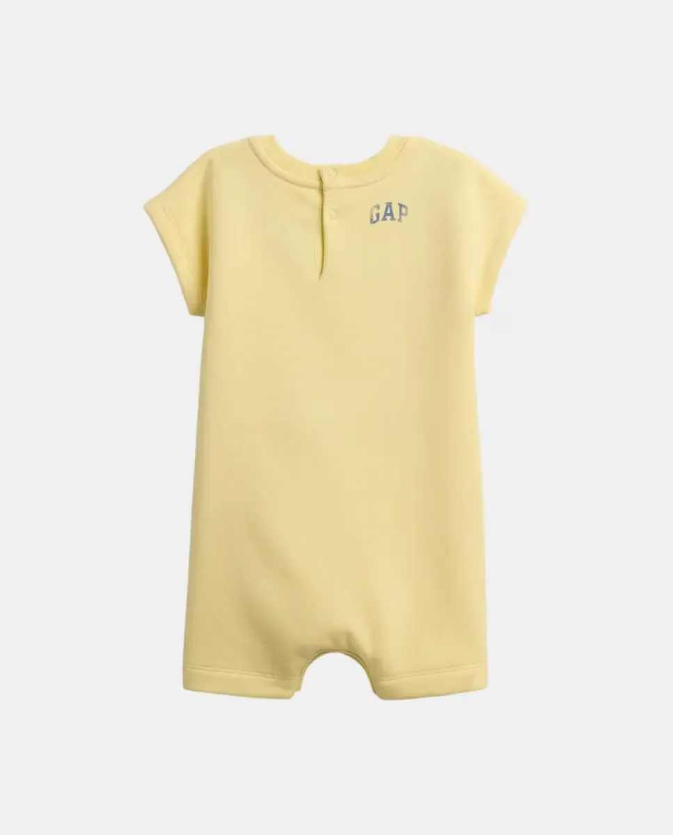 Короткий фантазийный комбинезон для малыша Винни Пух Gap, желтый — фото 2