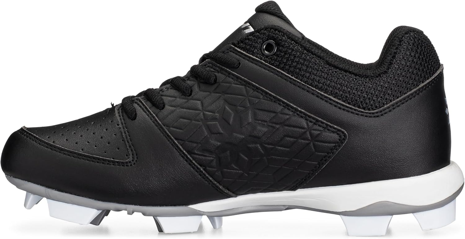 

Бейсбольные Ботинки RIP-IT Girls Diamond для Молодежи, Мягкие, для Девочек, Размеры 1-6, черный