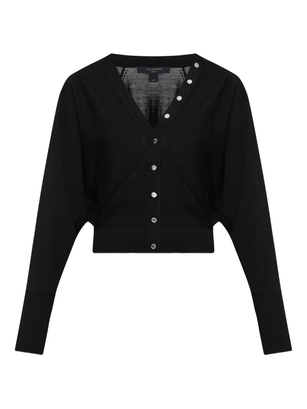 

Кардиган с застежкой на кнопки AllSaints, черный