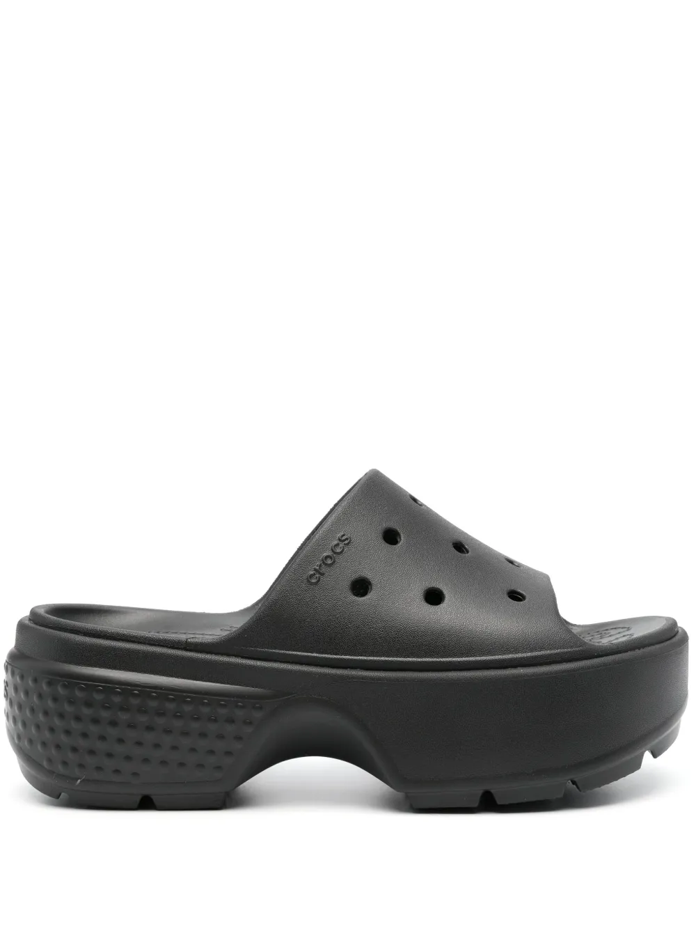 

Шлепанцы Stomp на платформе Crocs, черный