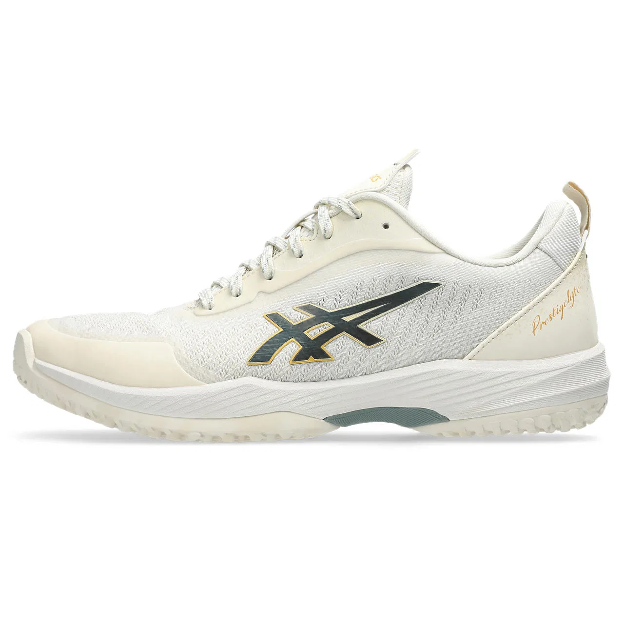 Теннисные кроссовки для грунта «Prestigelyte 5 OC» от ASICS, Birch/Monument Blue — фото 2