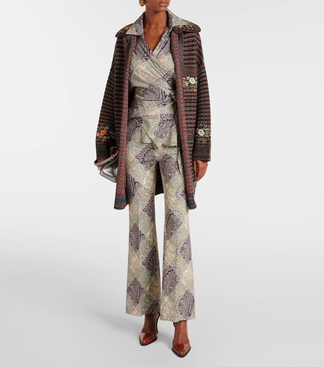 Верхняя часть с принтом Etro, цвет print on white base — фото 2