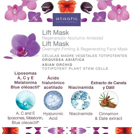 Supernight Lift Mask с гиалуроновой кислотой, 50 мл — индивидуальная упаковка, Atashi — фото 3