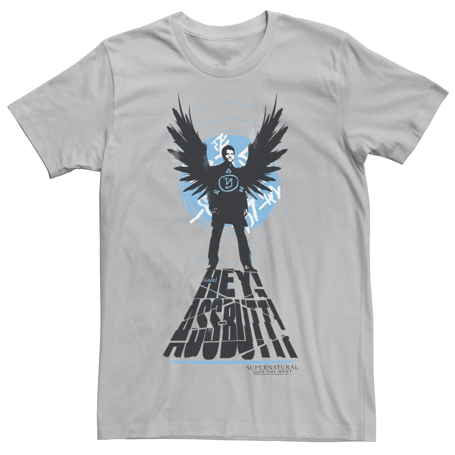 

Мужская футболка с портретом «Сверхъестественное» Castiel Hey Assbutt Licensed Character
