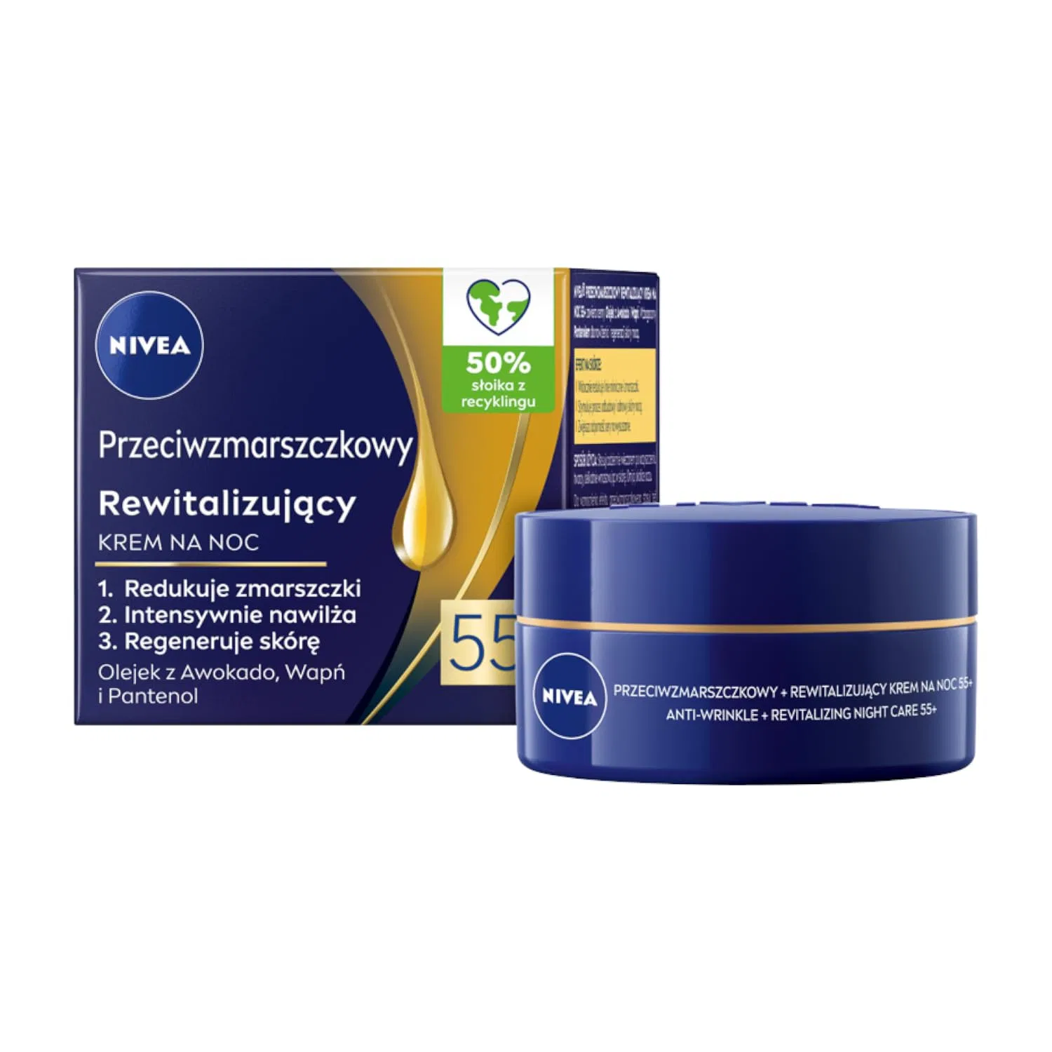Набор Nivea — Дневного и ночного кремов «Anti-Wrinkle + Revitalizing» (55+) от , 50 мл — фото 3