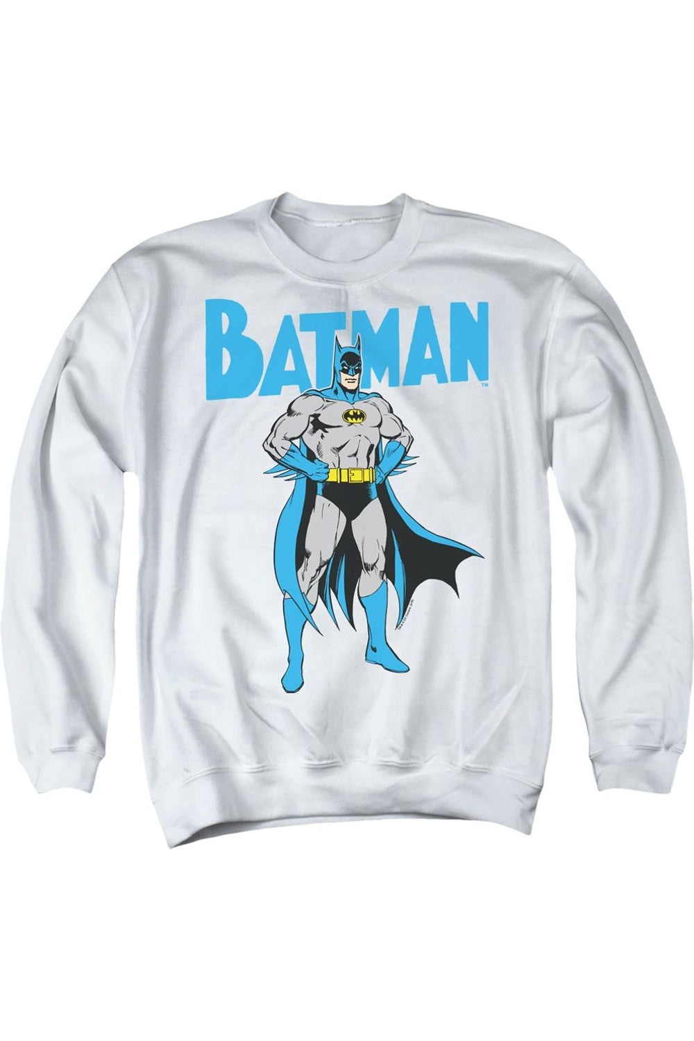 

Толстовка Batman Stance для взрослых с круглым вырезом Gildan, белый