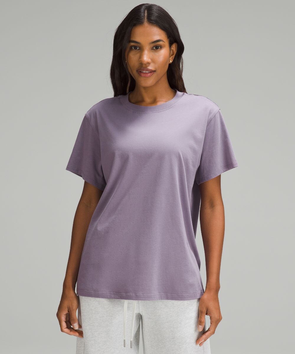 

Хлопковая футболка All Yours Lululemon, фиолетовый