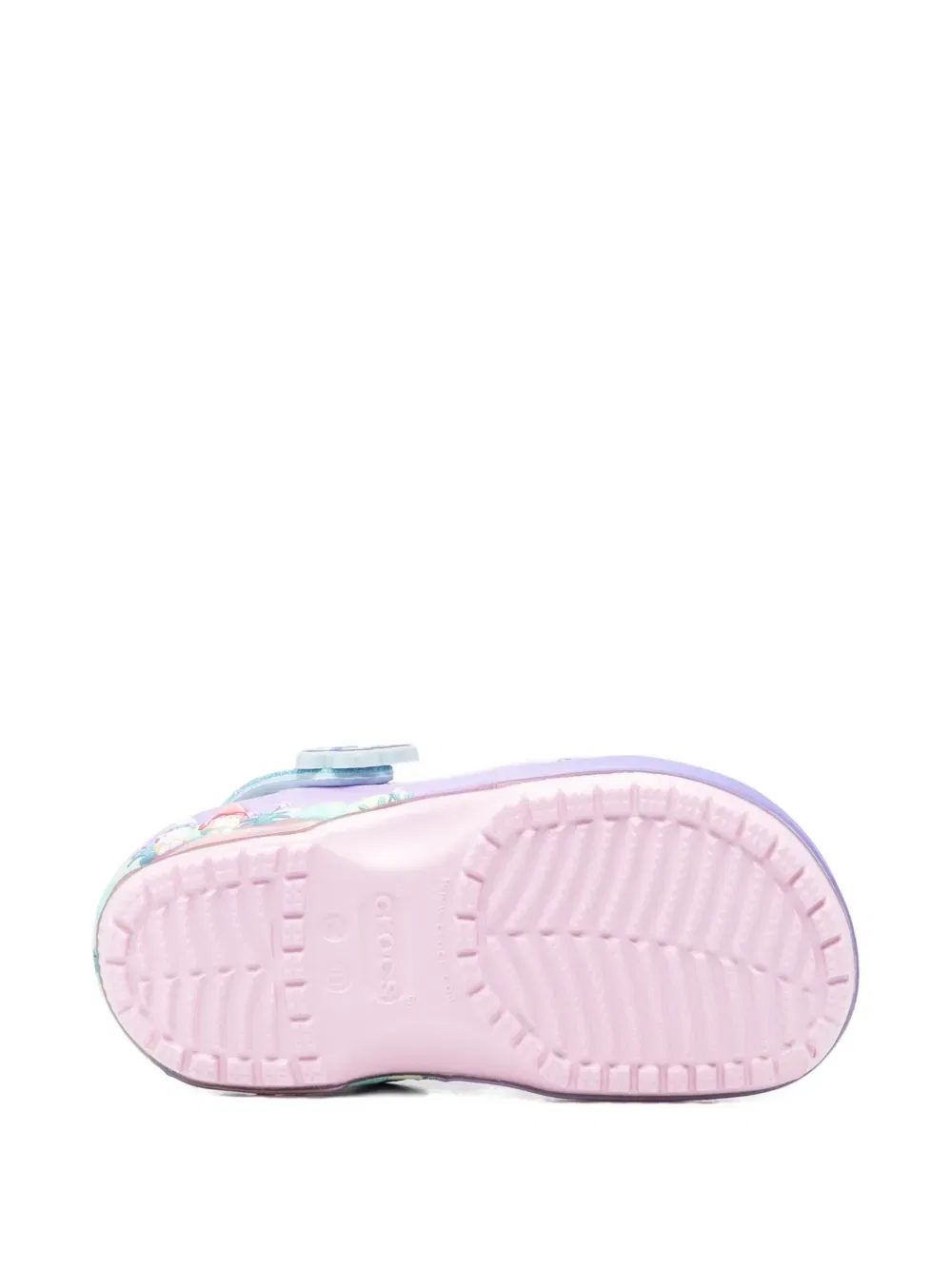 Тапочки с аппликацией в виде бабочки Bluey Crocs Kids, фиолетовый — фото 4