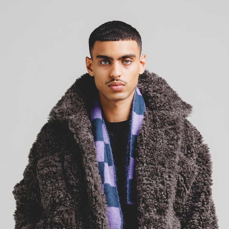 

Шарф umi knitted scarf Stockholm Surfboard Club, фиолетовый