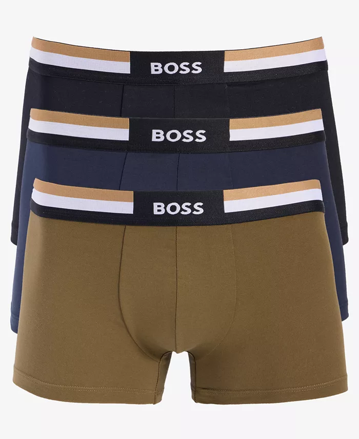 

Мужские трусы с логотипом Motion, 3 шт Hugo Boss, мультиколор