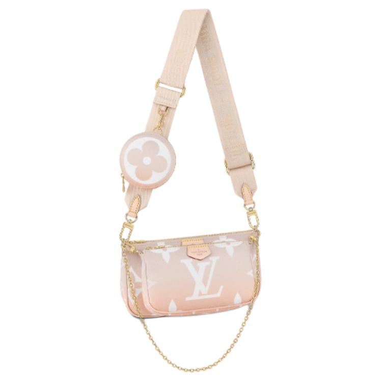

LOUIS VUITTON Многофункциональная сумочка-кисет пастельного туманного оттенка