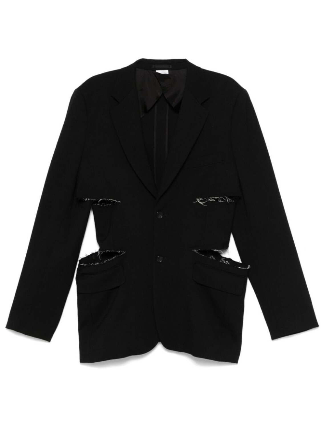 

Comme des Garçons Homme Plus пиджак с вырезами, черный