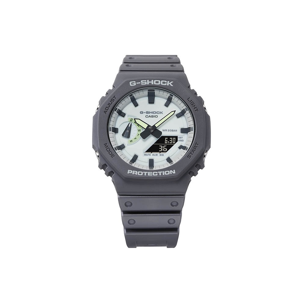

CASIO Часы Unisex Liquid Crystal/Analog Dual Display Series Gray Watch GA-2100HD-8AP