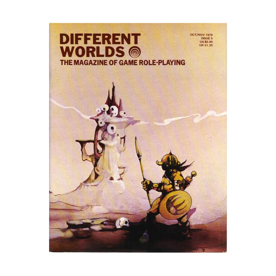 

Журнал #5 "Gamma World Variant, RuneQuest Cult", Different Worlds Magazine