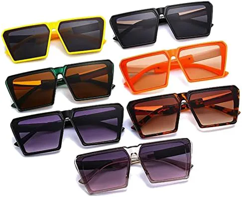 

Солнцезащитные очки с градиентным покрытием UV400 для женщин, большие солнцезащитные очки желто-оранжевого цвета для мужчин, цветные солнцезащитные очки MTZJH, 5