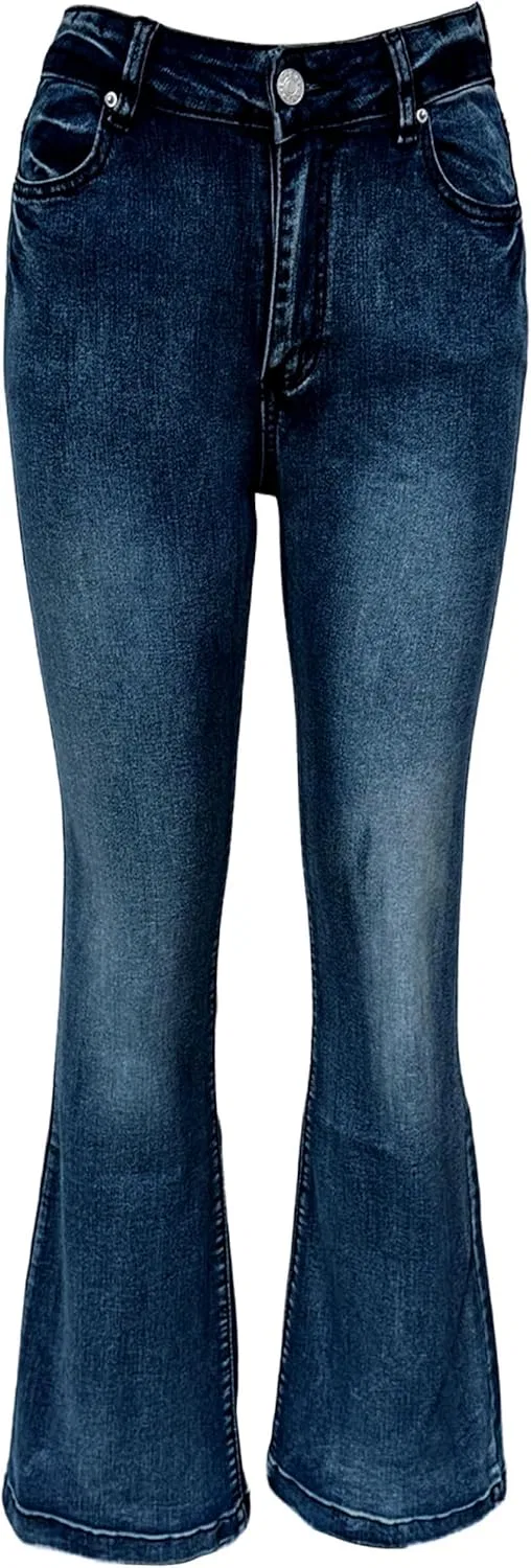 Джинсы клеш Rise Jeans, сине-черный — фото 4