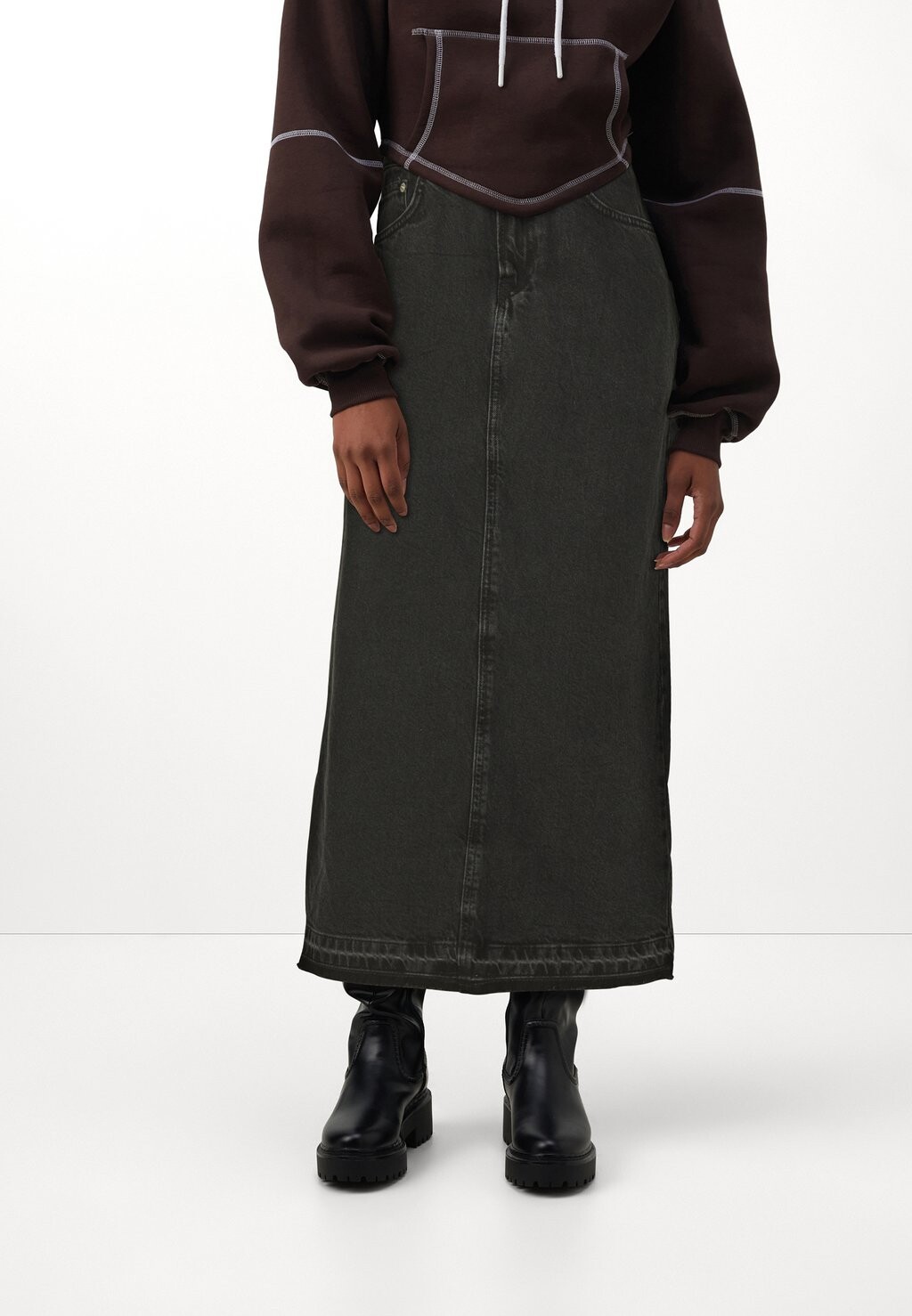 

Юбка джинсовая ONLNELIA SKIRT ONLY, цвет washed black