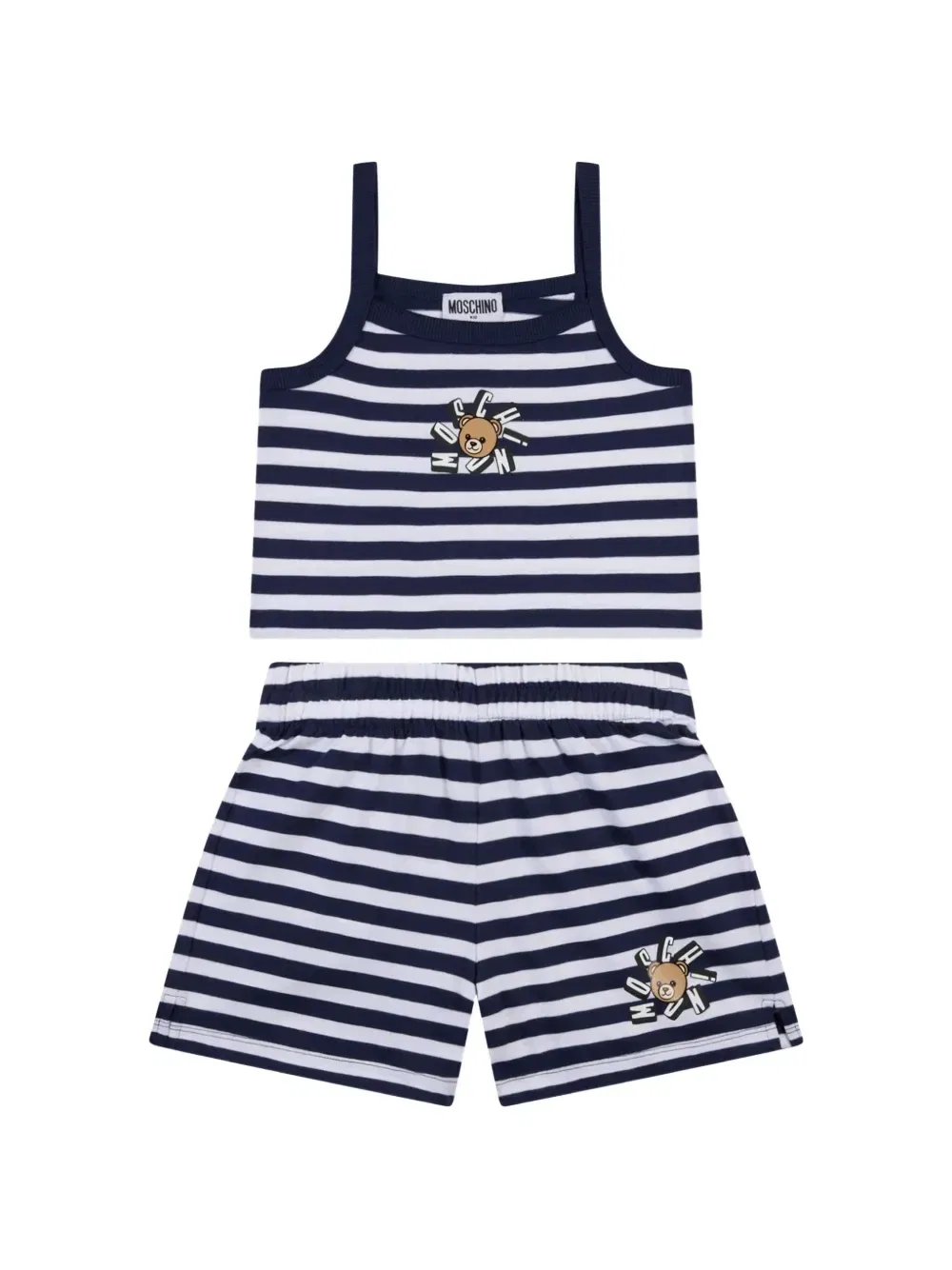 Топ с аппликацией Moschino Kids, синий