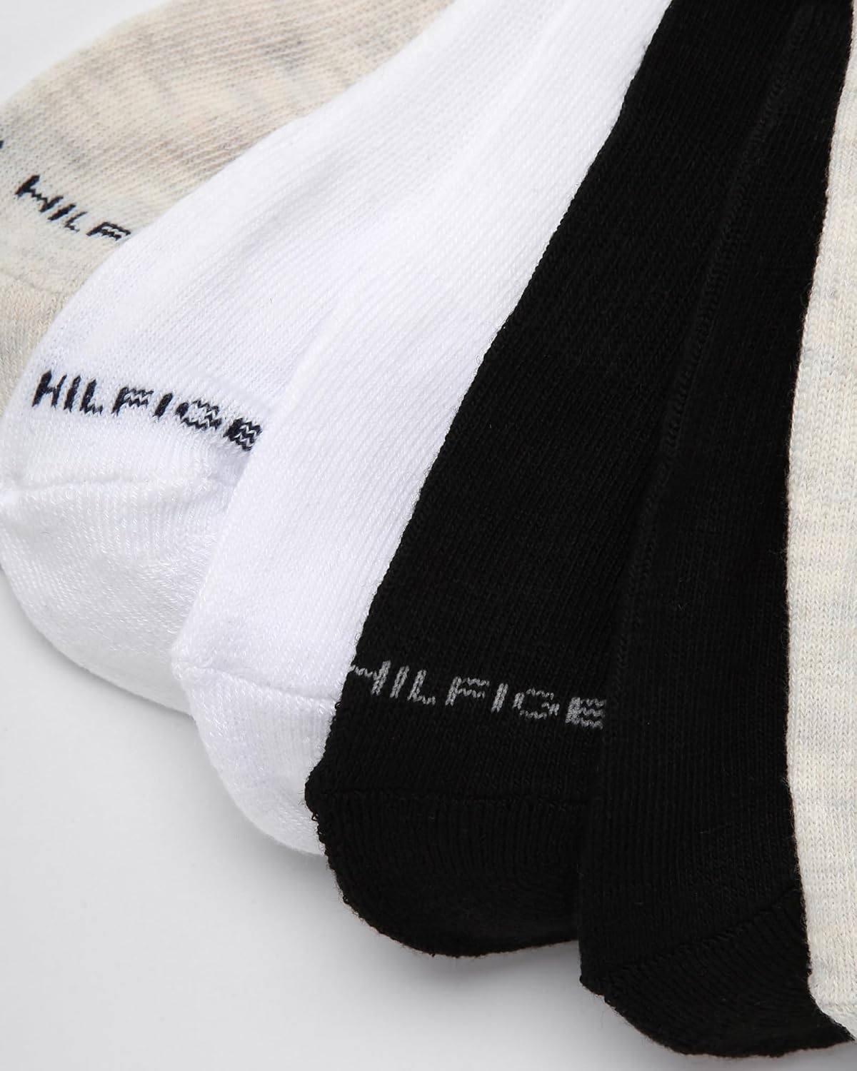 Женские носки Tommy Hilfiger Quarter - 12 пар спортивных носков с мягкой подошвой и поддержкой свода стопы (размеры: 4-10), Cream Heather Assorted — фото 4