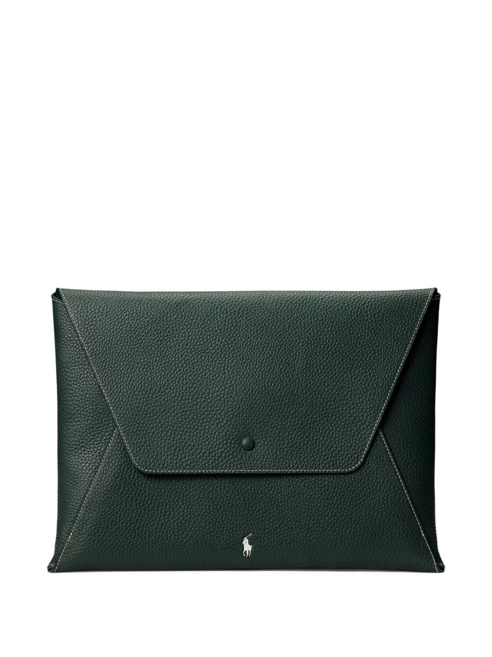 

Портфель-конверт из кожи POLO RALPH LAUREN, зеленый