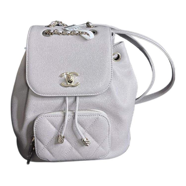 

CHANEL Женский рюкзак Trumpets из коровьей кожи, серый