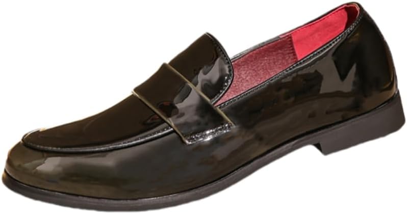 

Мужские кожаные лоферы большого размера - деловые повседневные туфли с однослойной конструкцией и дышащим комфортным дизайном Hoalox, серый