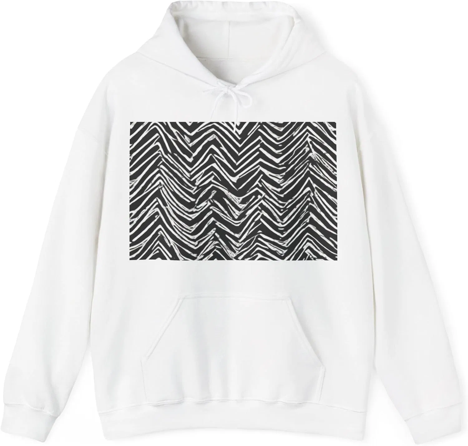 boostlete-quiet-power-pattern-ekg-badge-0435 — Толстовка с капюшоном унисекс из плотной смесовой ткани (Gildan)
