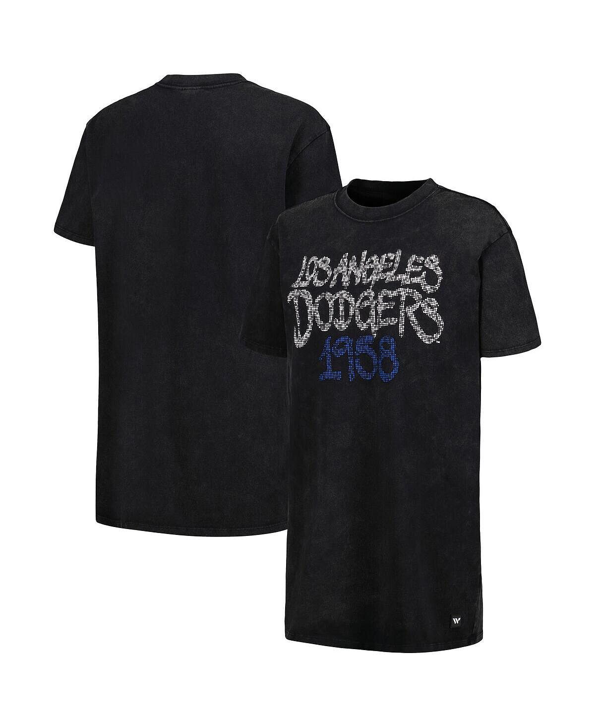 

Женское черное платье-футболка Los Angeles Dodgers The Wild Collective, черный