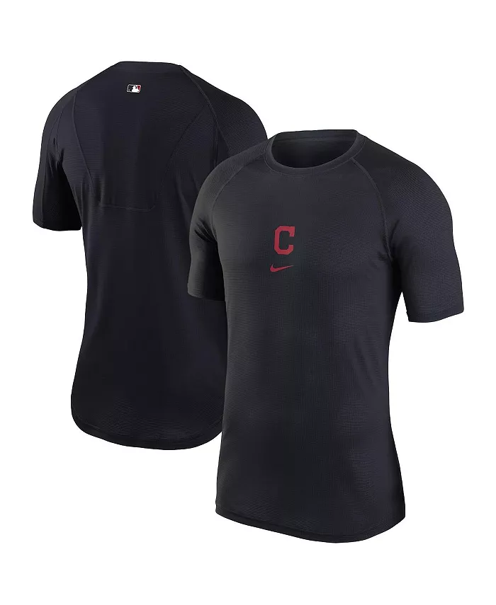 

Мужская футболка базового слоя Cleveland Indians Authentic Collection в темно-синем цвете Nike