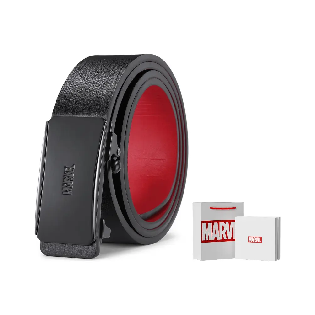 

Disney Ремень мужской из спилка кожи Split Cow Leather, черный, 3.5 см