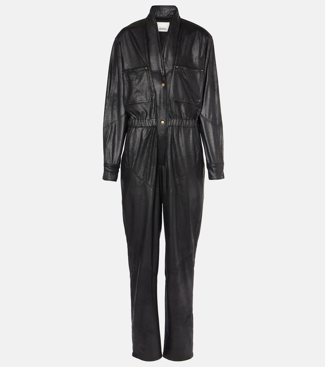 

Комбинезон из искусственной кожи Isabel Marant, черный