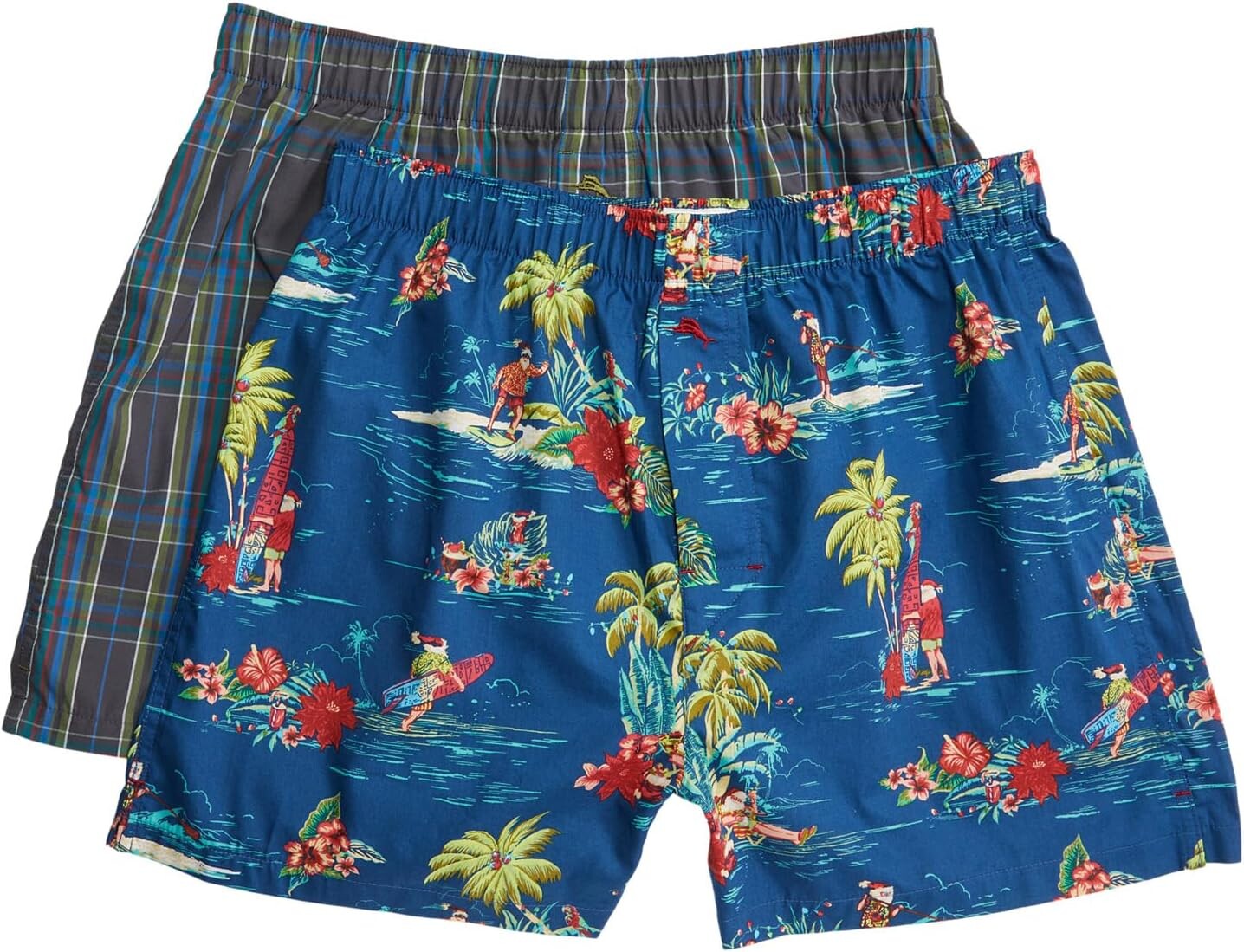 

Боксеры Tommy Bahama Woven 2-Pack Boxer, цвет Plaid/Santa
