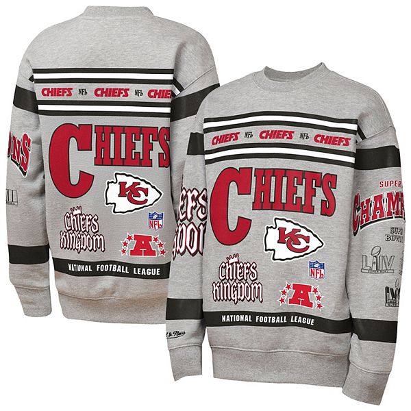 Свитшот Youth Kansas City Chiefs с принтом Mitchell & Ness — фото 2
