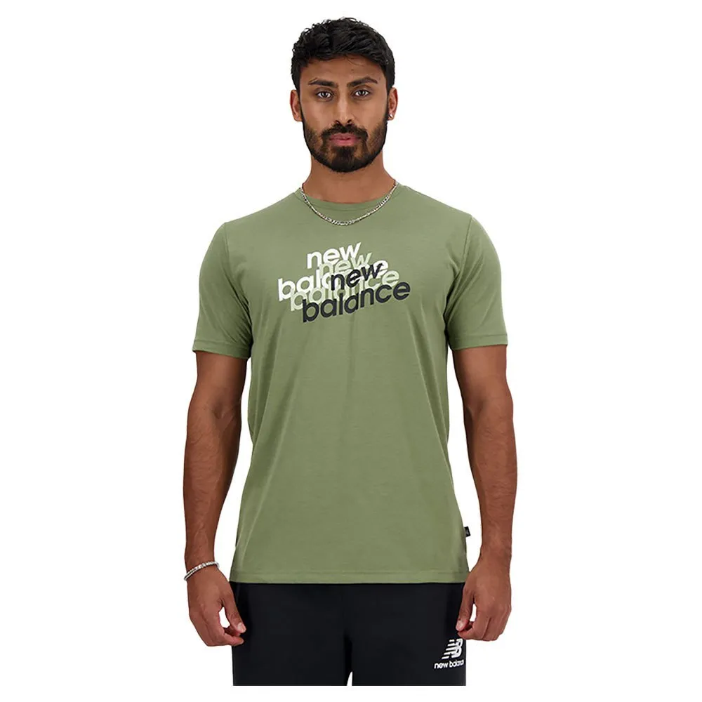 

Футболка New Balance Sport Essentials Heathertech Graphic, зеленый