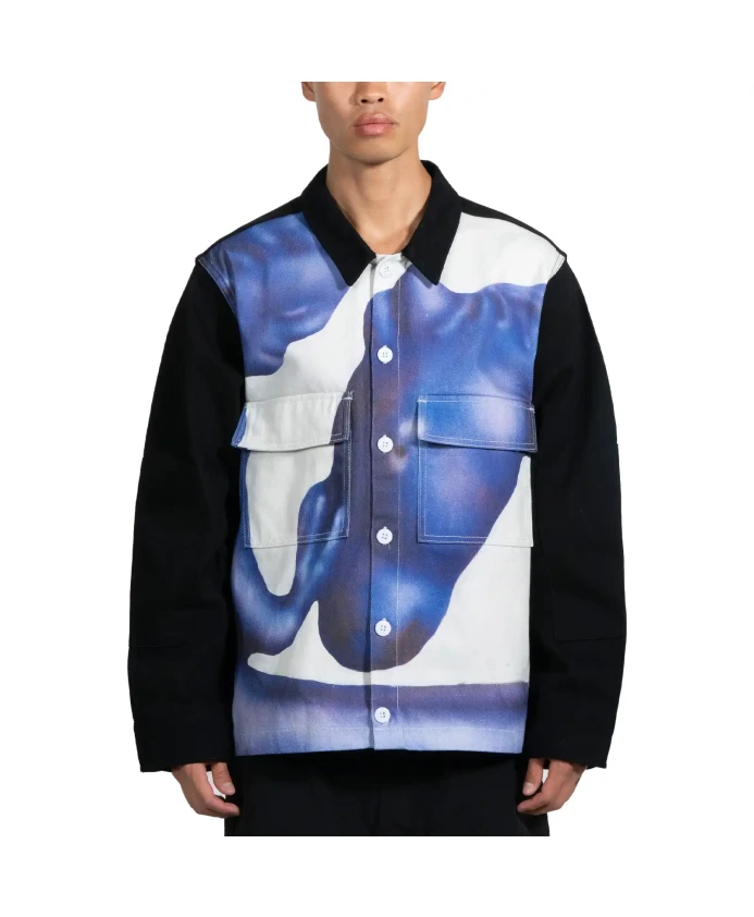 

Черная лошадь, рубашка BDU Pleasures, мультиколор