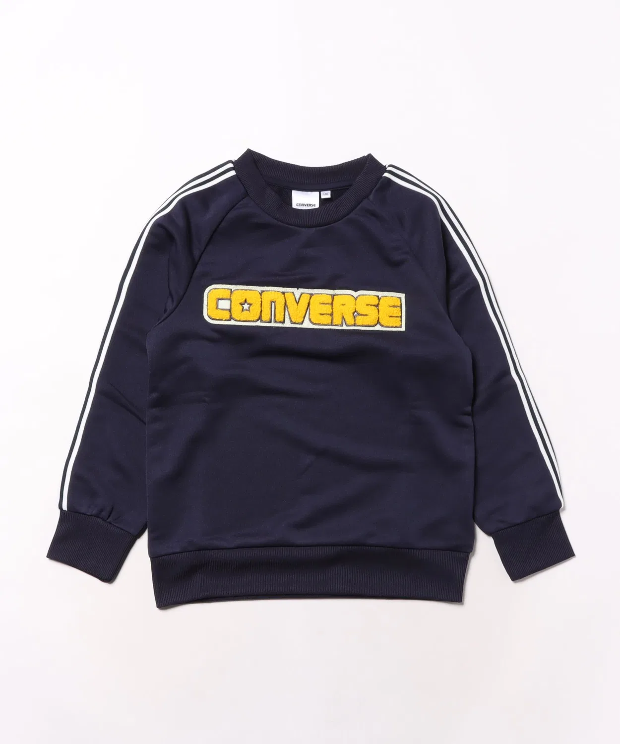 Свитшот детский Converse с вышивкой сагара, полиэстер, тёмно-синий
