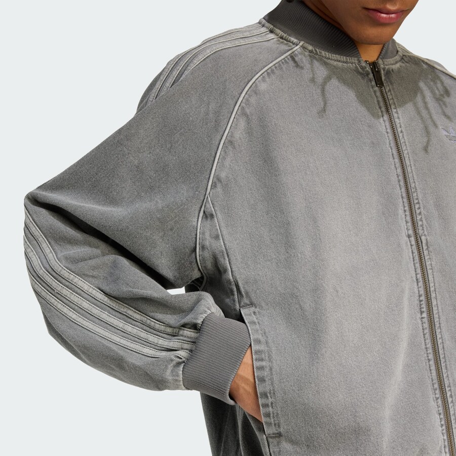 Демисезонная куртка ADIDAS ORIGINALS Sst Adicolor, Grey denim — фото 3