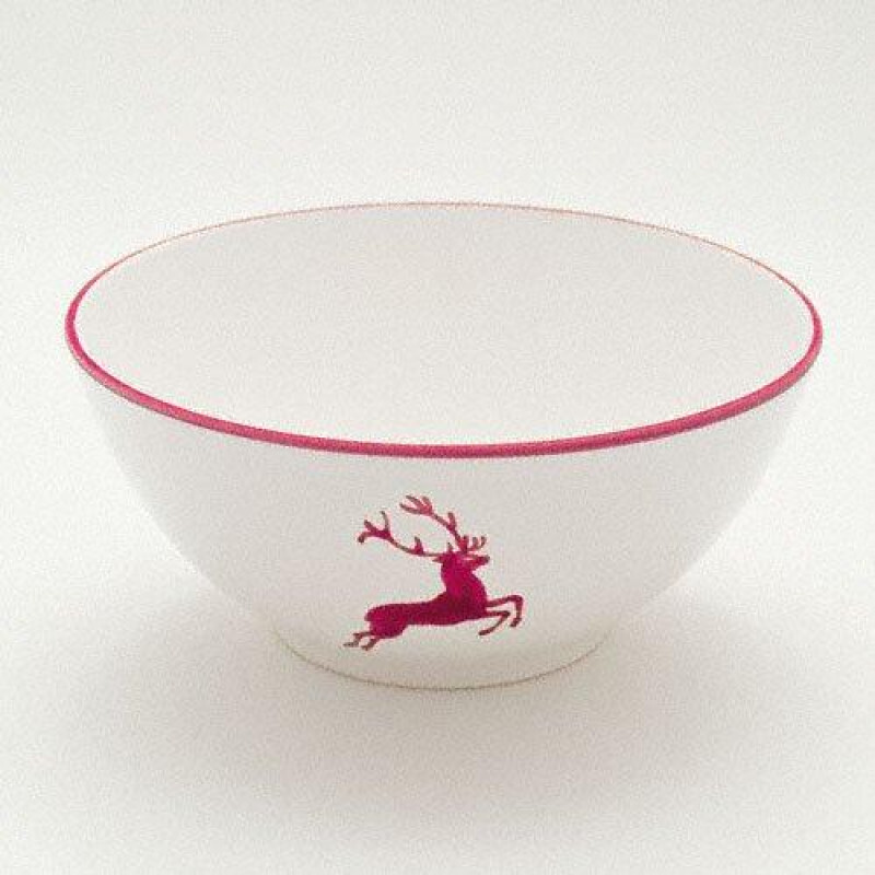 

Миска Bordeaux Red Deer d: 23 см / 1,5 л Gmundner Keramik, бело-красный