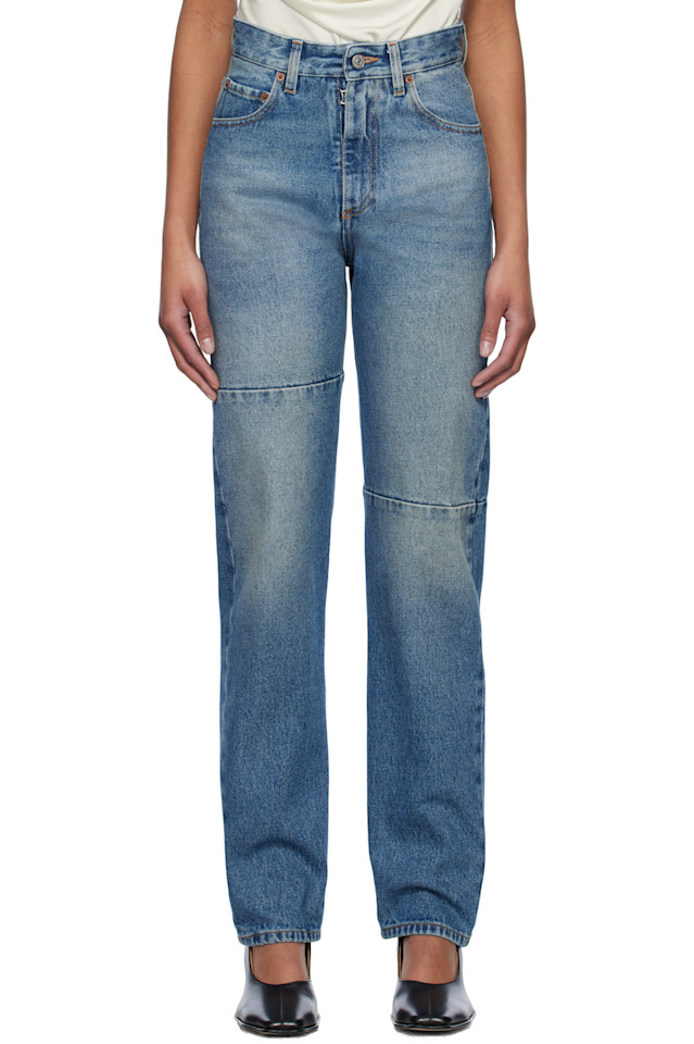 

Джинсы с панелями Mm6 Maison Margiela, синий