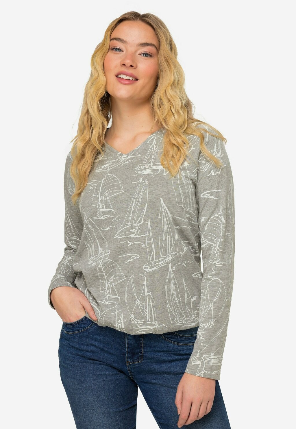 

Рубашка с длинными рукавами BOOTE OEKO-TEX LAURASØN, цвет gris chiné