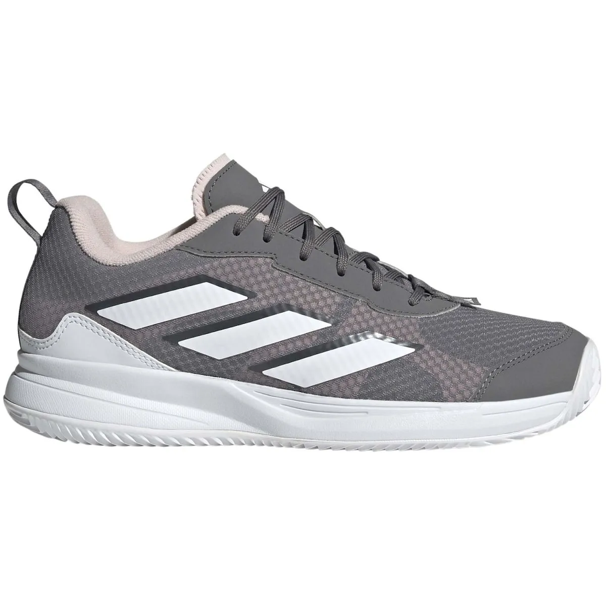 

AVAFLASH CLAY женские теннисные туфли Adidas, серый/розовый