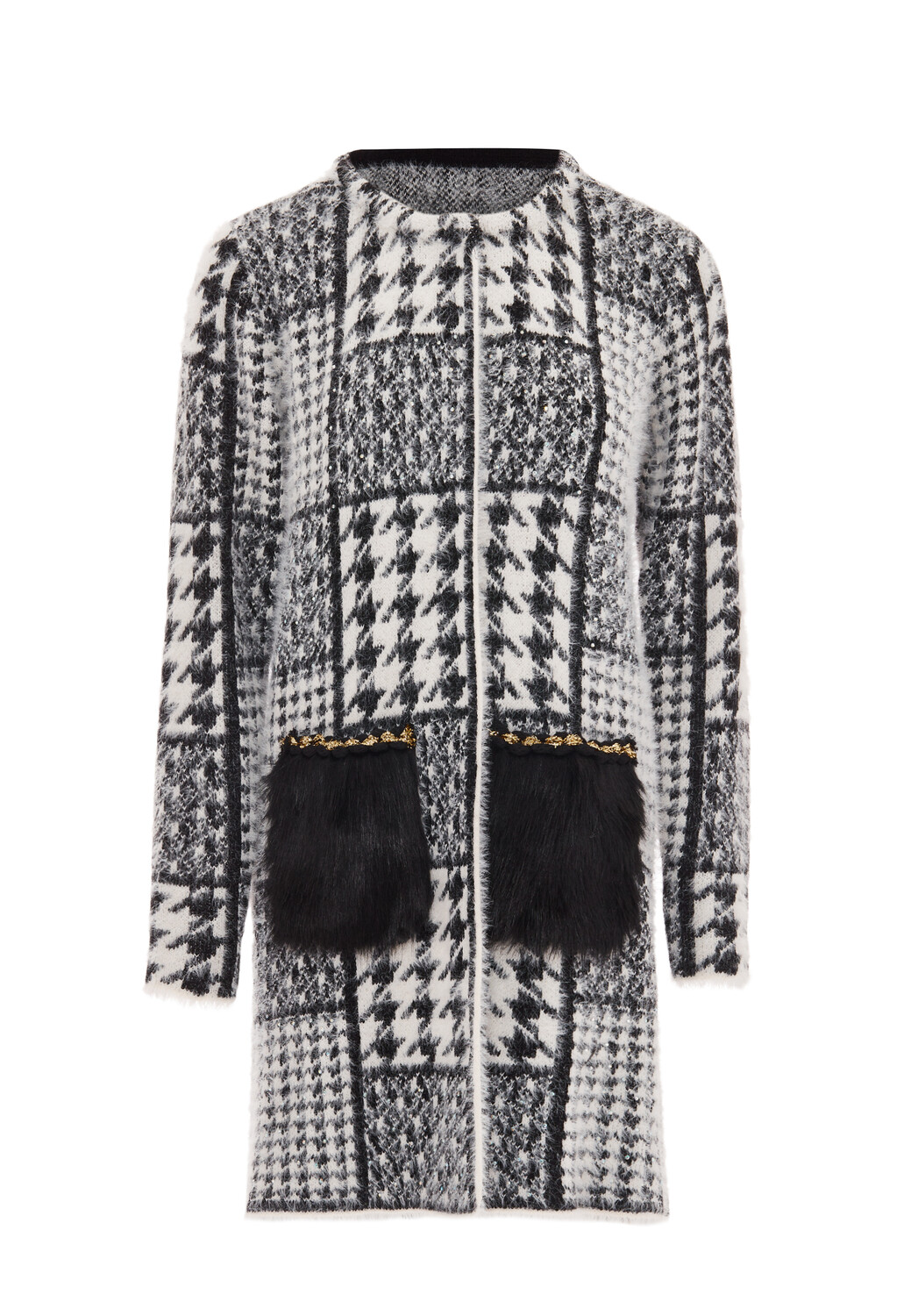 

Толстовка faina Strickjacke, кремовый черный