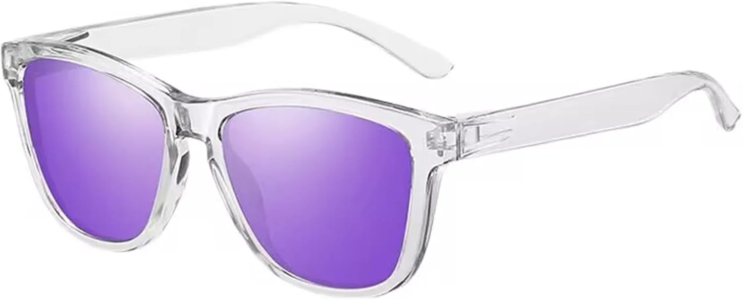 

Женские поляризованные солнцезащитные очки с защитой UV400 - ретро-стиль, сверхлегкая оправа для вождения, рыбалки, гольфа и активного отдыха на природе,1 Bubmari, R