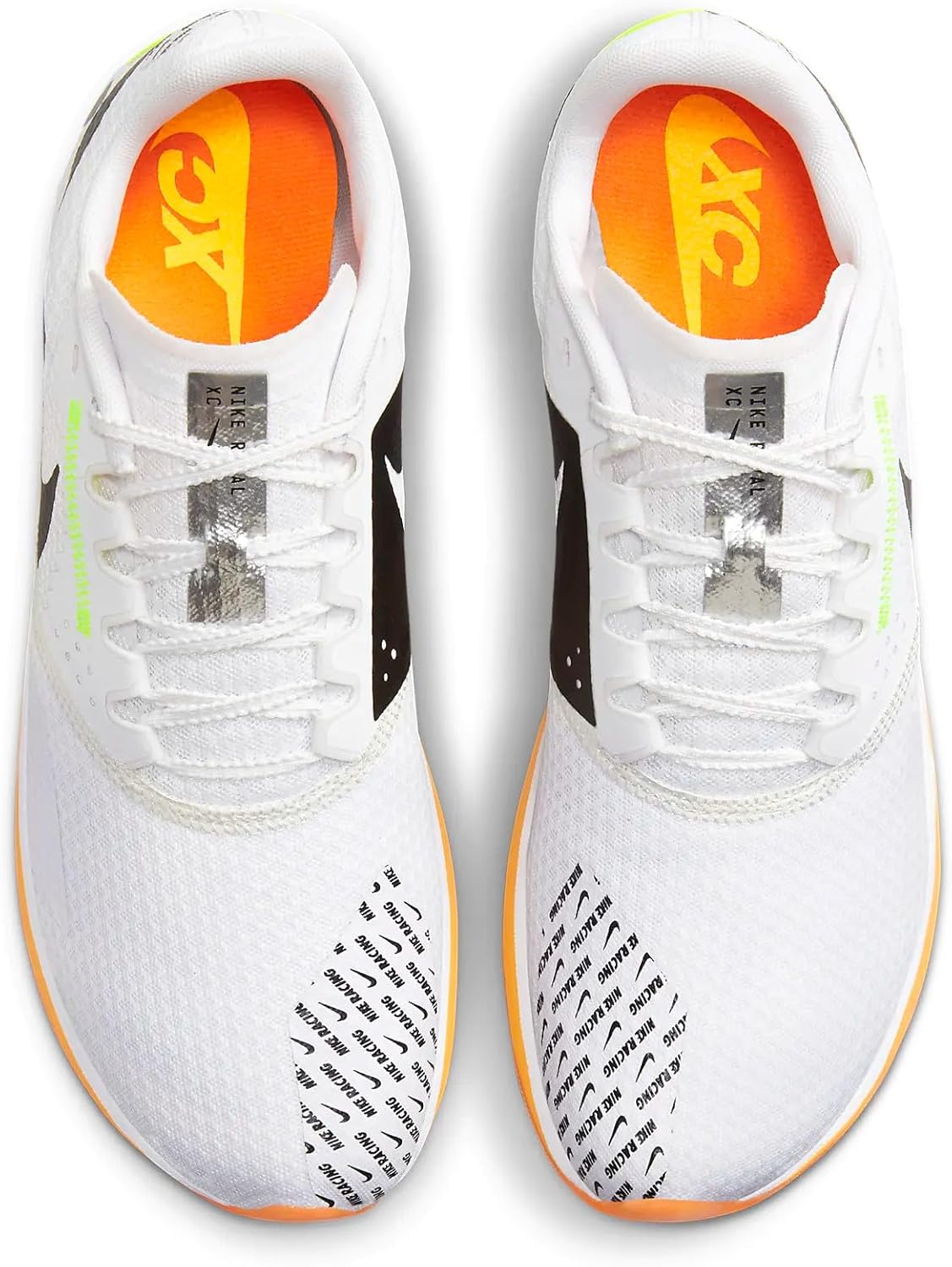 Кроссовки Zoom Rival XC 6 by Nike, белый/черный/оранжевый — фото 4
