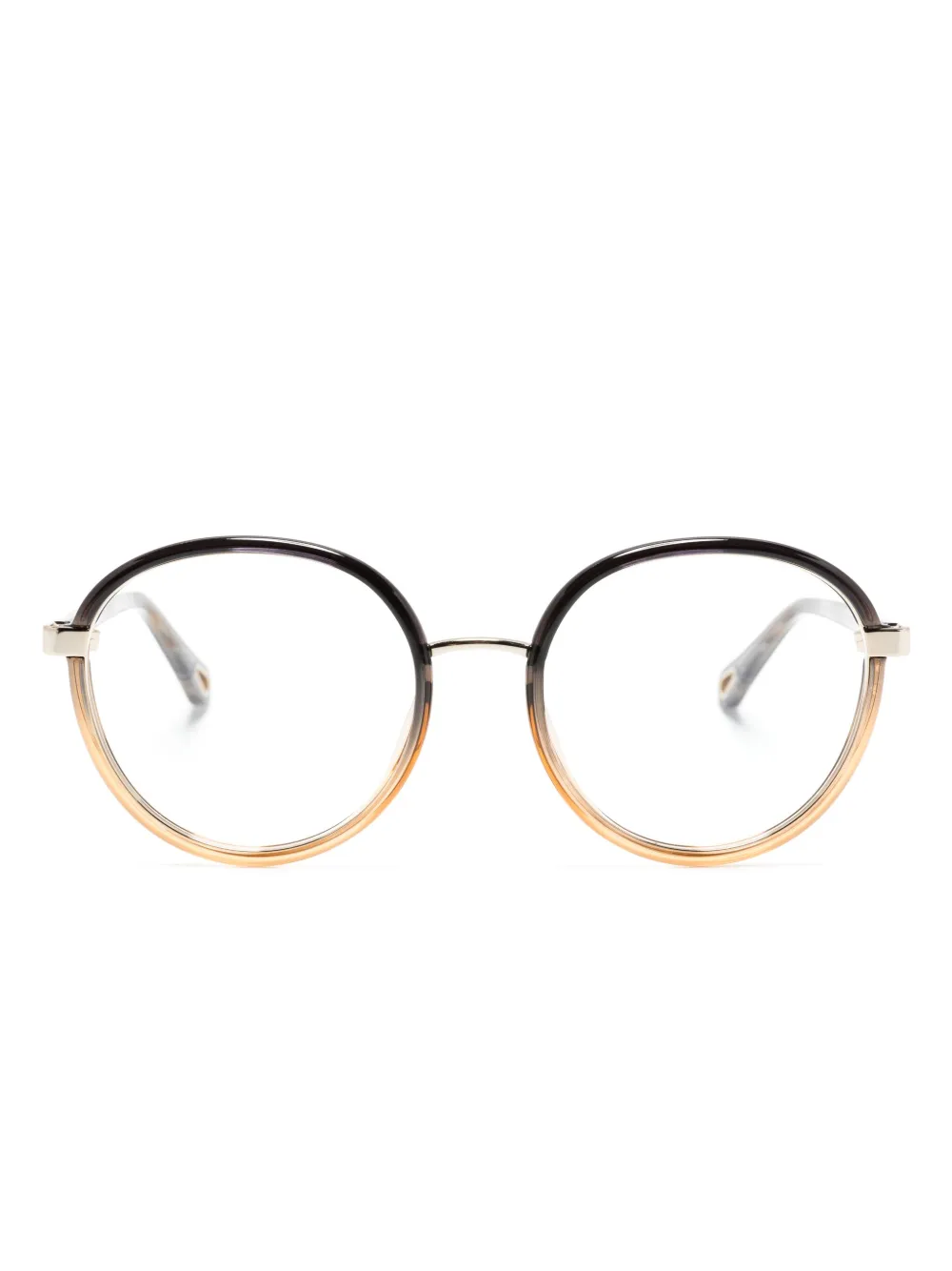 

Очки в круглой оправе с эффектом градиента Chloé Eyewear, черный