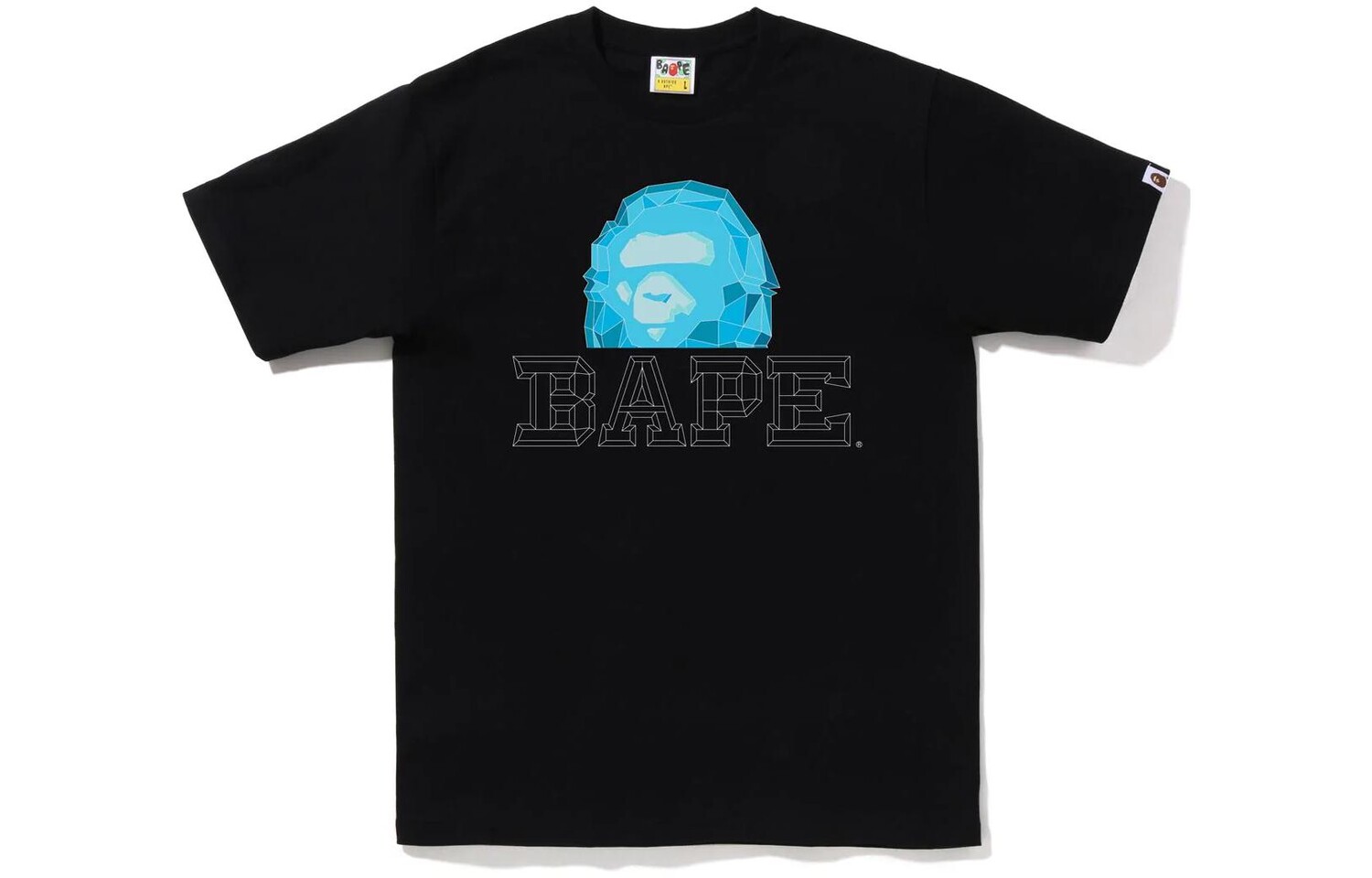 

Футболка BAPE Polygon Ape Head A Bathing Ape, черный