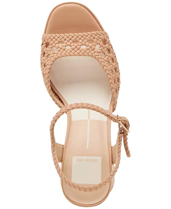 Женские сандалии Peyten Woven на платформе, комплект из двух частей Dolce Vita, коричневый — фото 4