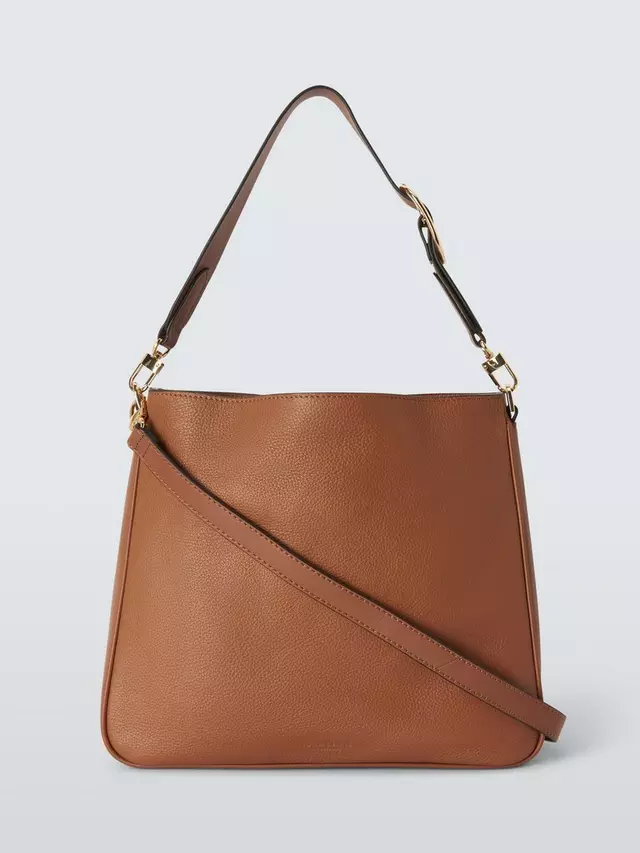 

Сумка John Lewis Large Buckle Leather Hobo, цвет tan