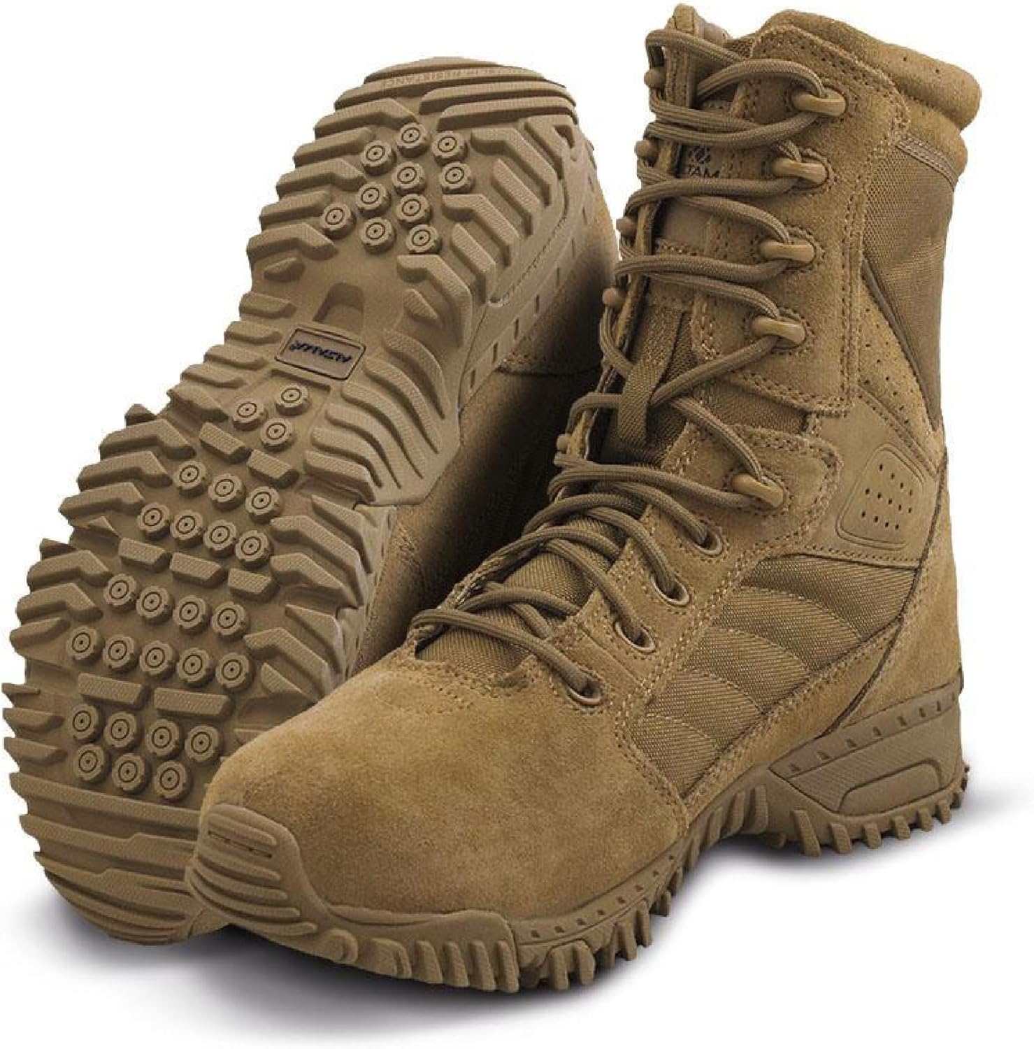 

Унисекс ботинки Altama Foxhound SR 8 с замшевой кожей, легкие, противоскользящие, для походов, тактической работы с подошвой с высоким сцеплением, 15.5 Wide Women/14 Wide Men Coyote